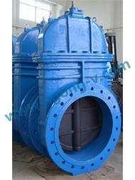 API Big size ruber seat cast iron flange gate valve